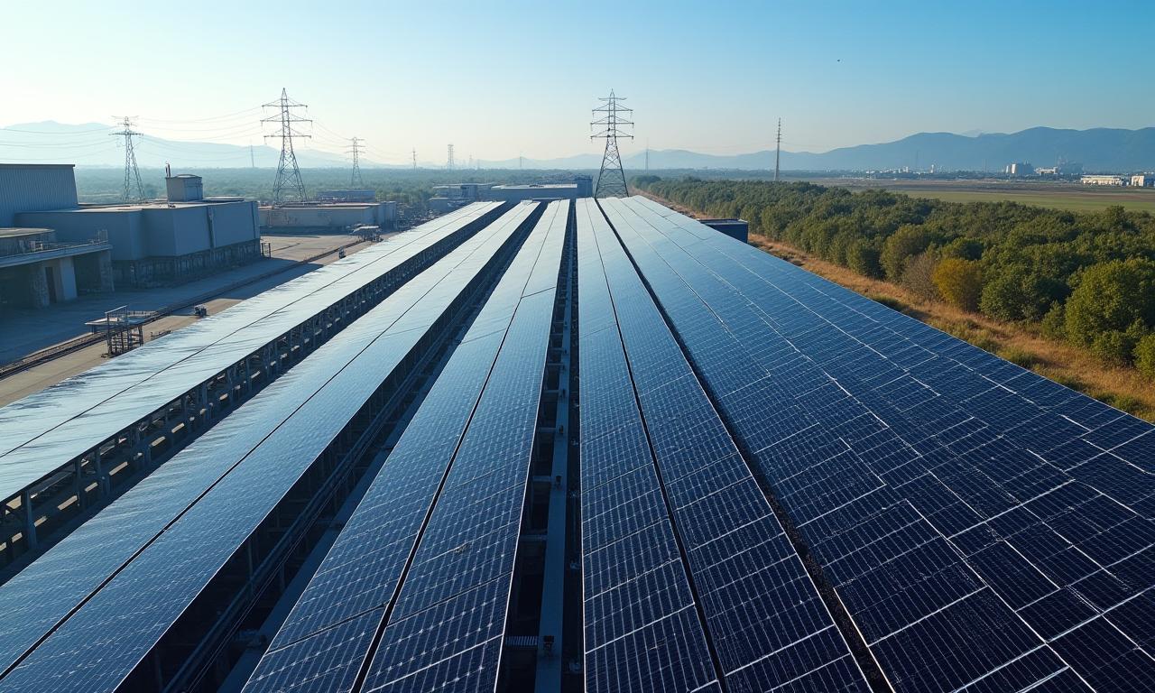 Industrielle Photovoltaik-Großanlage